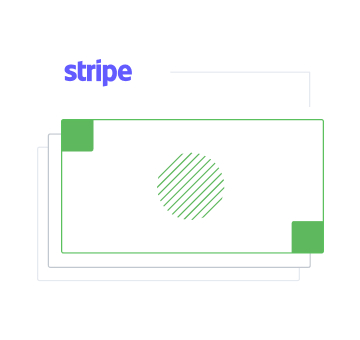 Image featuring a cash icon alongside the Stripe logo, indicating that payouts are facilitated through the Stripe payment system.