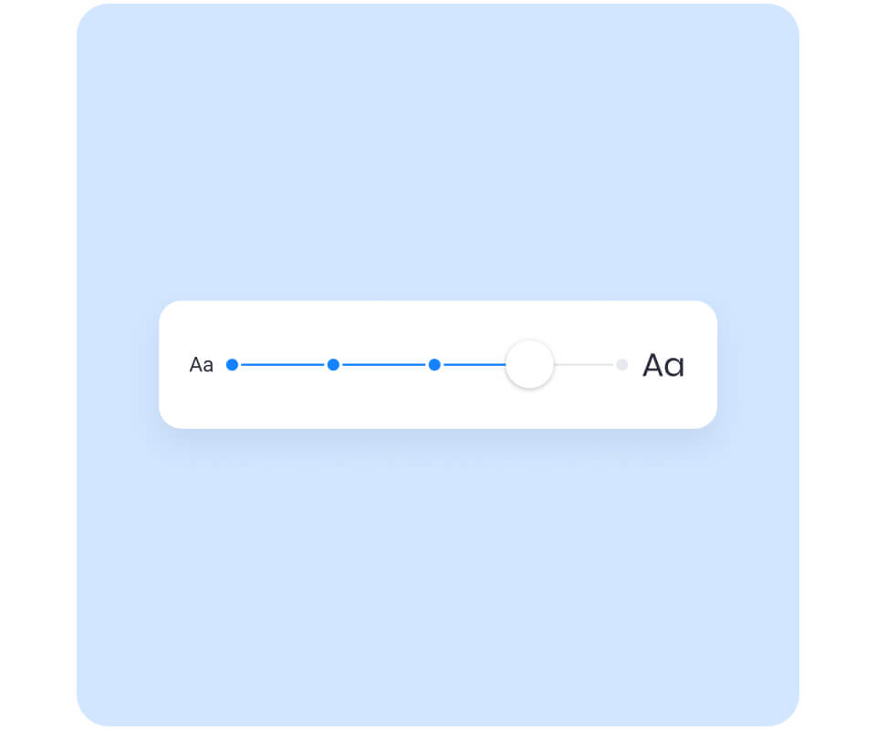 Custom text size image